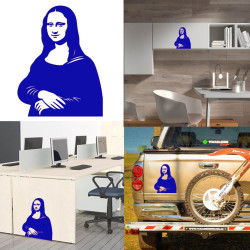 Pegatina Mona Lisa, vinilo adhesivo exterior e interior