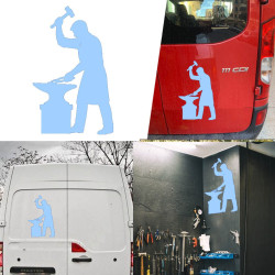 Pegatina Herrero, vinilo adhesivo exterior e interior