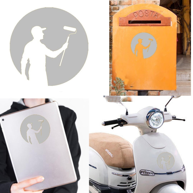 Pegatina de vinilo Pintor