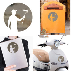 Pegatina de vinilo Pintor