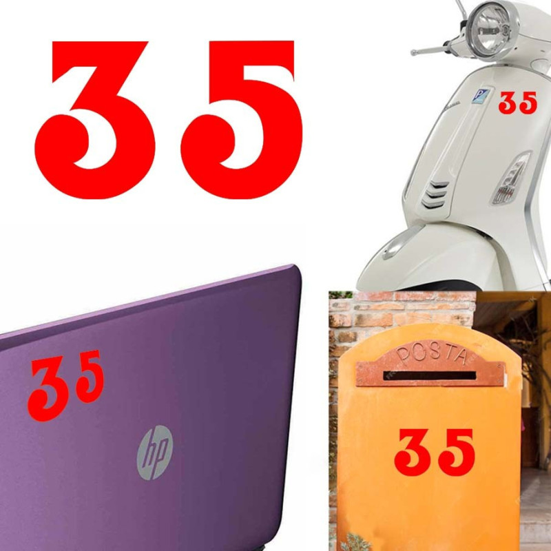 Pegatina de vinilo numero 35 versión euskal,