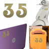 Pegatina de vinilo numero 35 versión euskal,