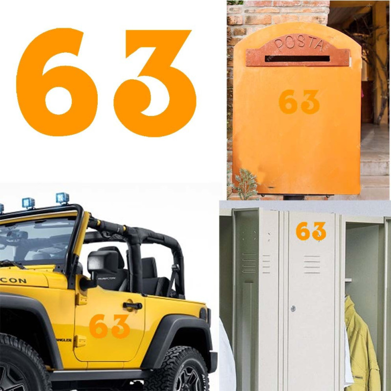 Pegatina de vinilo numero 63 versión euskal,