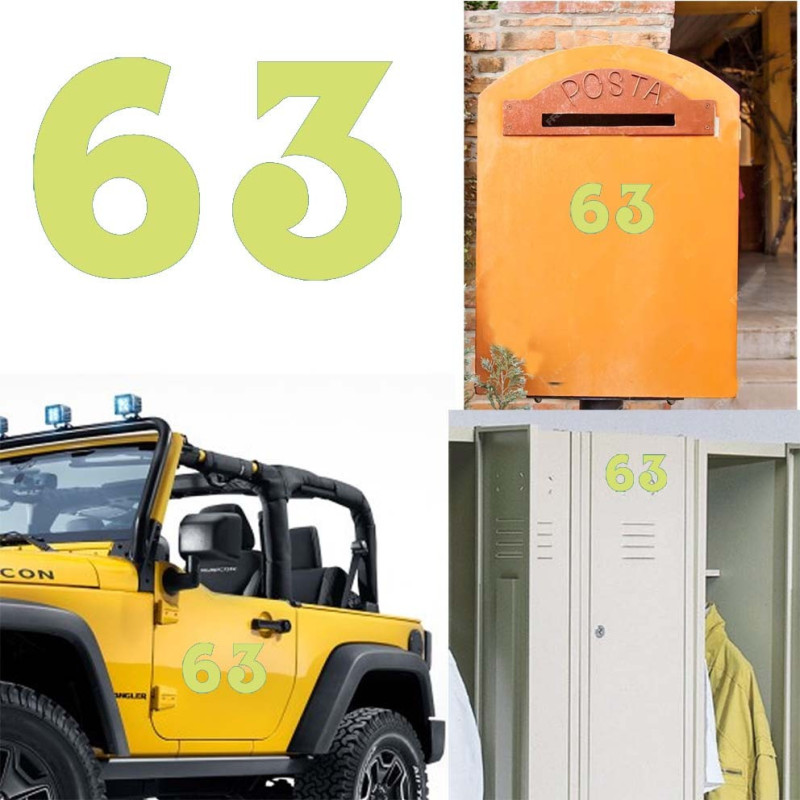 Pegatina de vinilo numero 63 versión euskal,