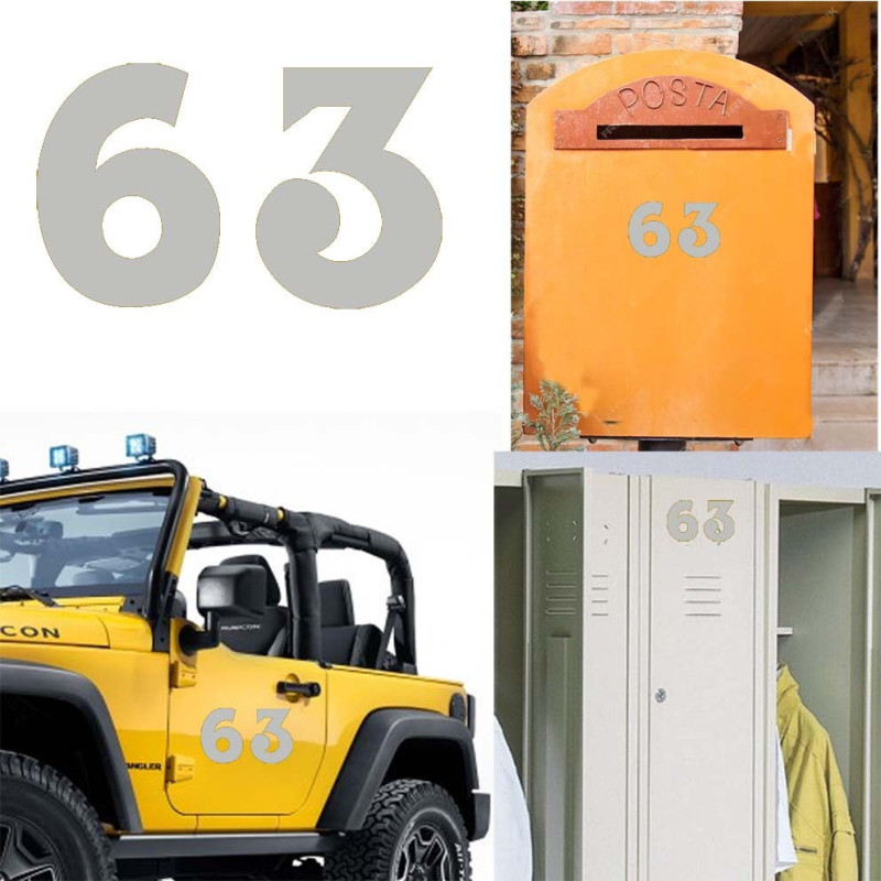 Pegatina de vinilo numero 63 versión euskal,