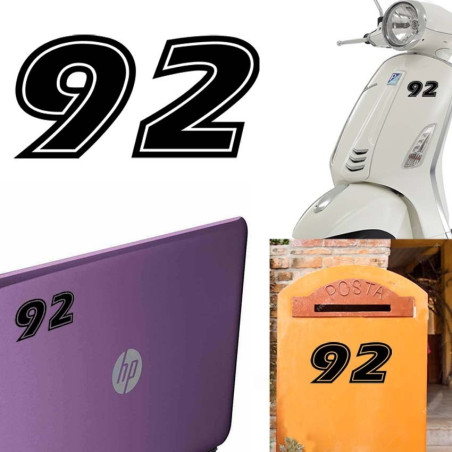 Pegatina de vinilo numero 92 versión ERAS,