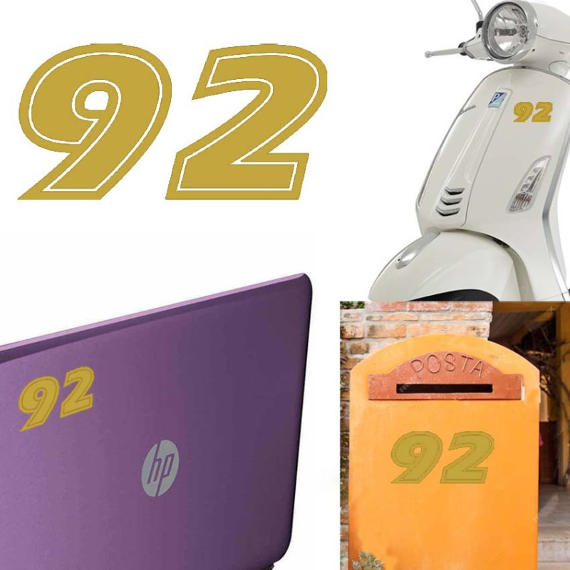 Pegatina de vinilo numero 92 versión ERAS,