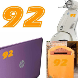 Pegatina de vinilo numero 92 versión ERAS,