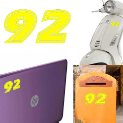 Pegatina de vinilo numero 92 versión ERAS,