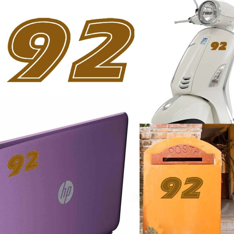 Pegatina de vinilo numero 92 versión ERAS,