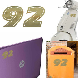 Pegatina de vinilo numero 92 versión ERAS,