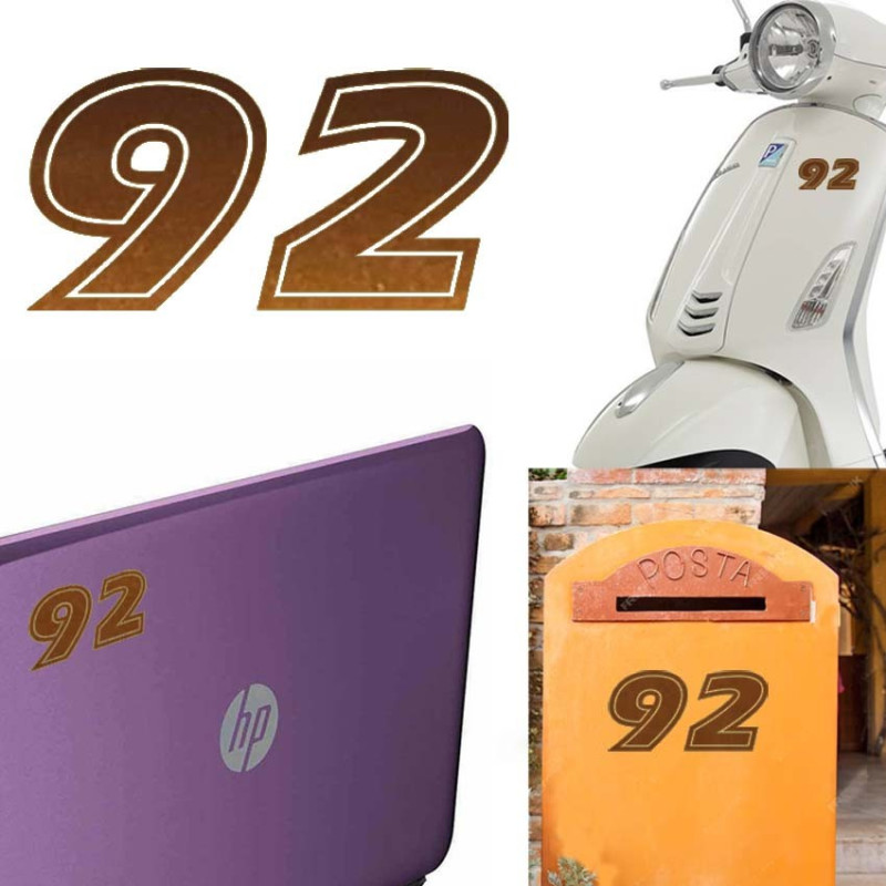 Pegatina de vinilo numero 92 versión ERAS,