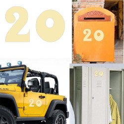 Pegatina de vinilo numero 20 versión euskal,