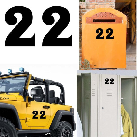 Pegatina de vinilo numero 22 versión euskal,