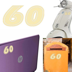 Pegatina de vinilo numero 60 versión ERAS,
