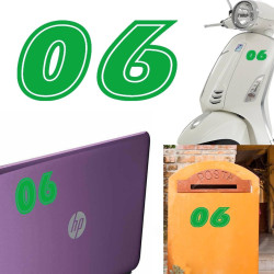 Pegatina de vinilo numero 06 versión ERAS,