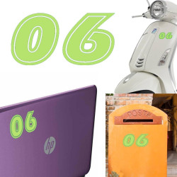 Pegatina de vinilo numero 06 versión ERAS,