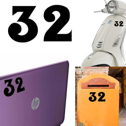 Pegatina de vinilo numero 32 versión euskal,