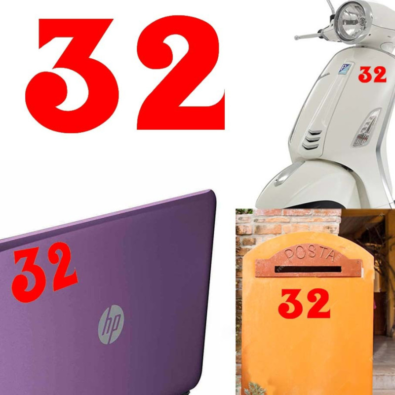 Pegatina de vinilo numero 32 versión euskal,