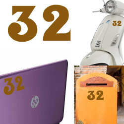 Pegatina de vinilo numero 32 versión euskal,