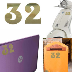 Pegatina de vinilo numero 32 versión euskal,