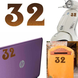 Pegatina de vinilo numero 32 versión euskal,