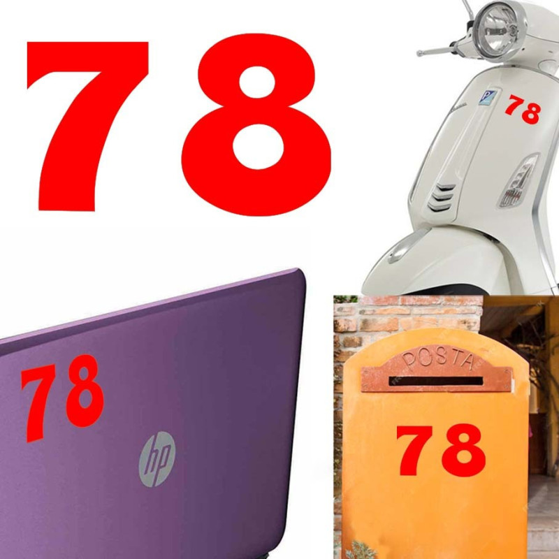 Pegatina de vinilo numero 78 versión euskal,