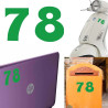 Pegatina de vinilo numero 78 versión euskal,