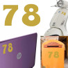 Pegatina de vinilo numero 78 versión euskal,