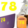 Pegatina de vinilo numero 78 versión euskal,