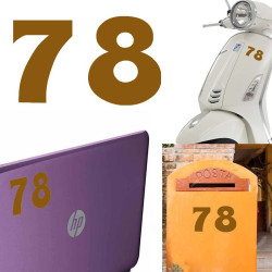 Pegatina de vinilo numero 78 versión euskal,