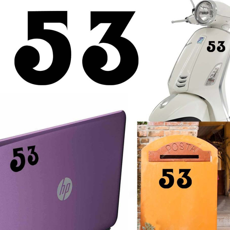 Pegatina de vinilo numero 53 versión euskal,