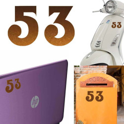 Pegatina de vinilo numero 53 versión euskal,