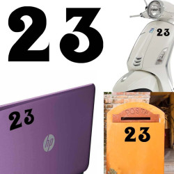 Pegatina de vinilo numero 23 versión euskal,