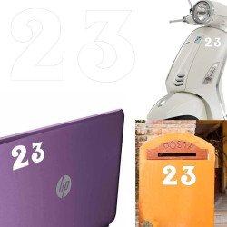 Pegatina de vinilo numero 23 versión euskal,