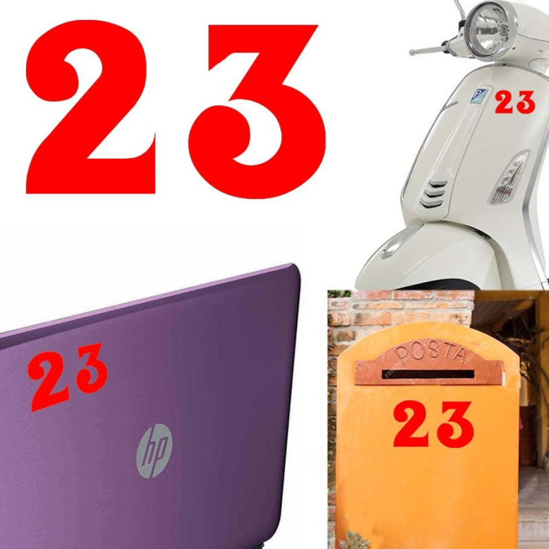 Pegatina de vinilo numero 23 versión euskal,