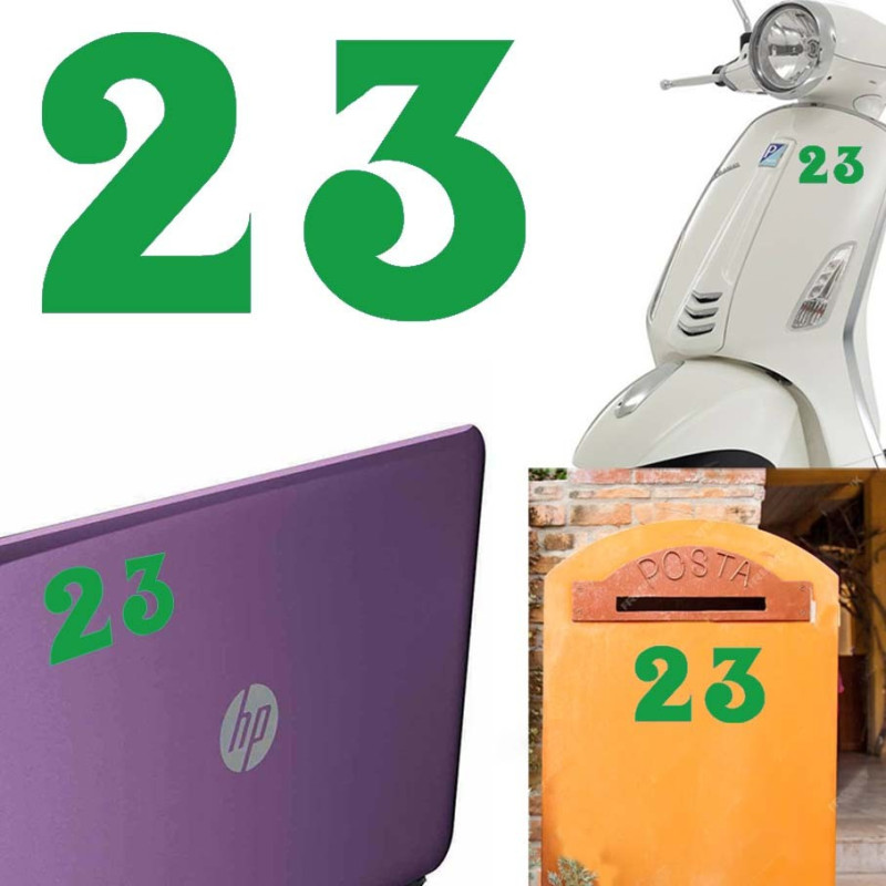 Pegatina de vinilo numero 23 versión euskal,