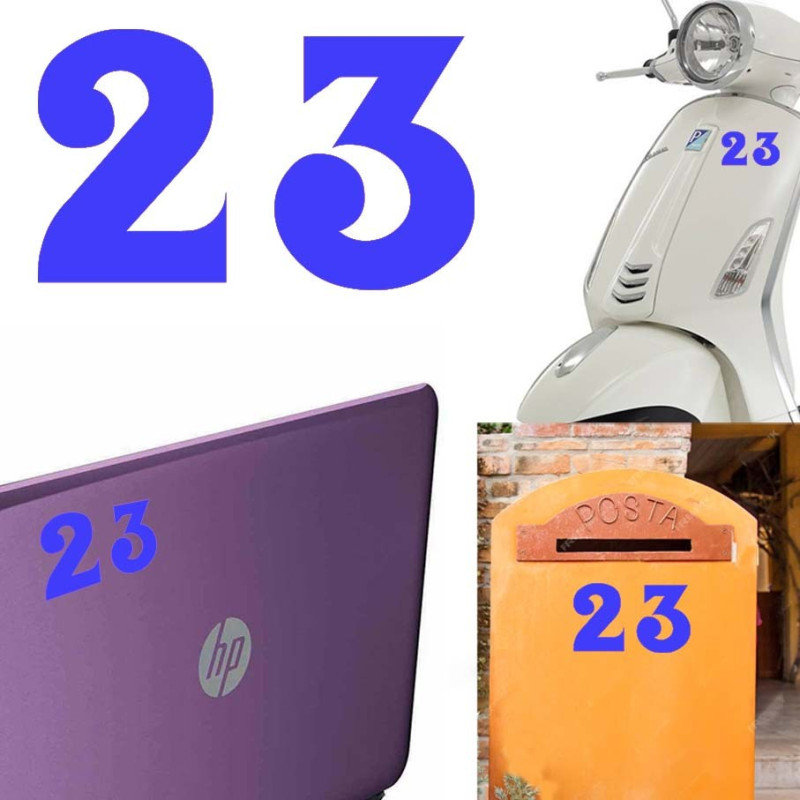 Pegatina de vinilo numero 23 versión euskal,