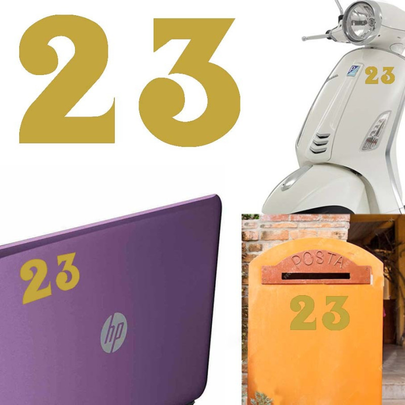 Pegatina de vinilo numero 23 versión euskal,