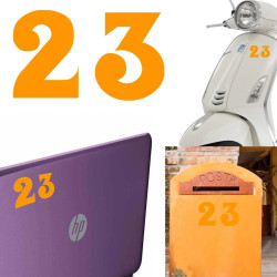 Pegatina de vinilo numero 23 versión euskal,