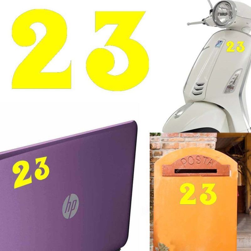 Pegatina de vinilo numero 23 versión euskal,