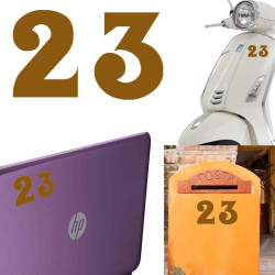 Pegatina de vinilo numero 23 versión euskal,