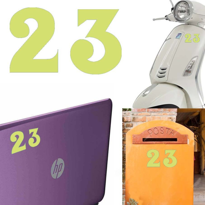 Pegatina de vinilo numero 23 versión euskal,