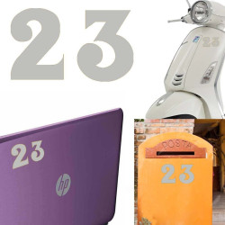 Pegatina de vinilo numero 23 versión euskal,