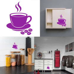 Pegatina Cafe, vinilo adhesivo para exterior o interior