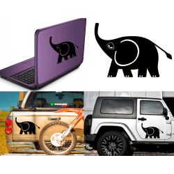 Elefante, pegatina de vinilo versión v3