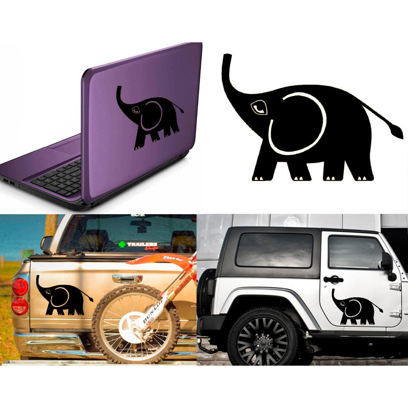 Elefante, pegatina de vinilo versión v3