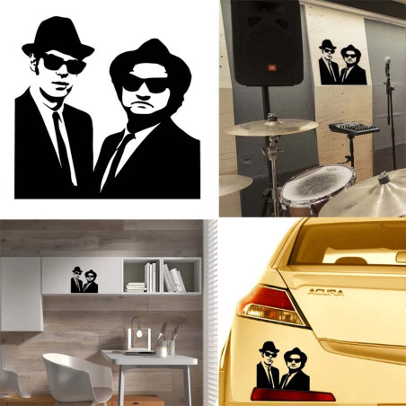 Blue Brothers versión v1b, pegatina de vinilo