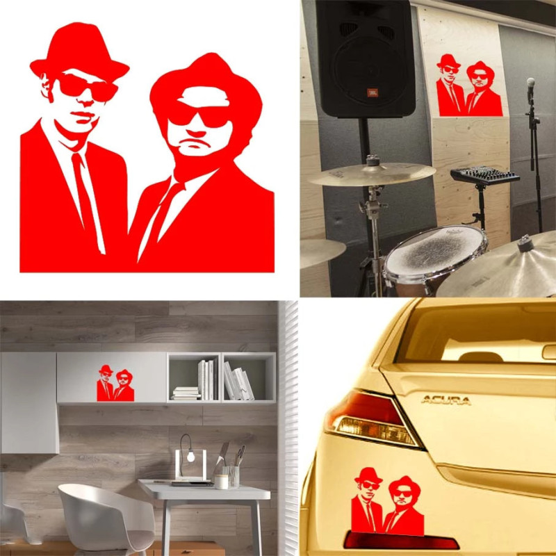 Blue Brothers versión v1b, pegatina de vinilo