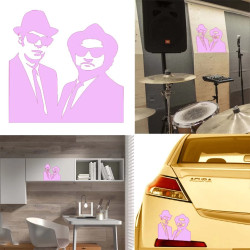 Blue Brothers versión v1b, pegatina de vinilo